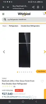 Great Deal on 235 Ltr Refrigerator