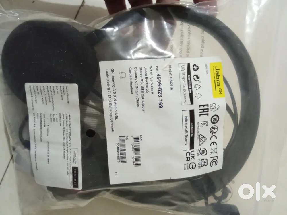 Jabra Evolve-20 stereo MS,USB C/A Adapter