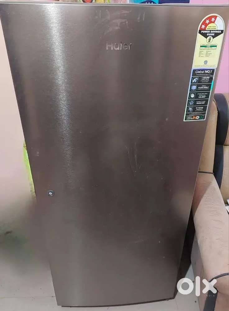 Next to new Haier single door fridge