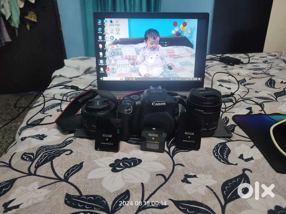 Canon 200D with Rode wirless Mic 2+1