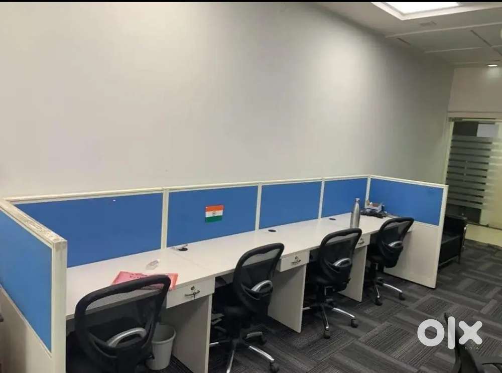 1 Director Cabin 4 workstation fully furnished office space for rent