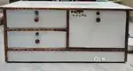 Plywood counter with lock