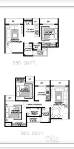 2bhk.55lakhs. Possession in 2 month