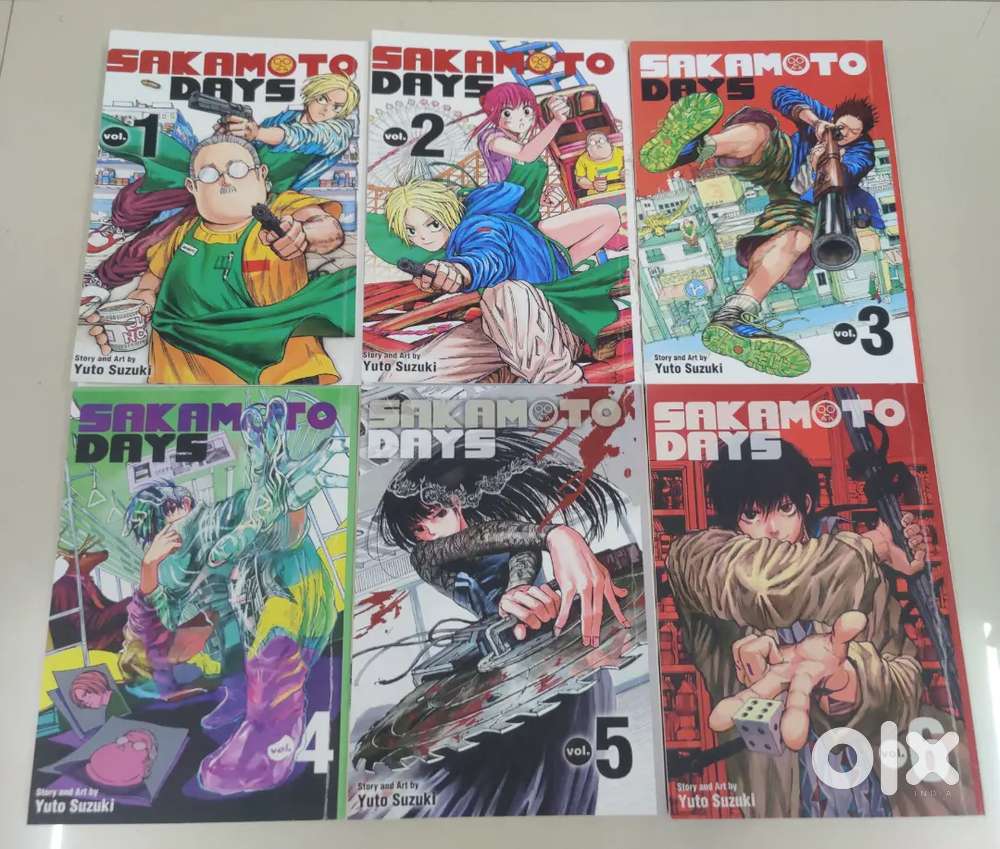 Sakamoto Days Manga Set (Volumes 1–6, English , Excellent Condition)