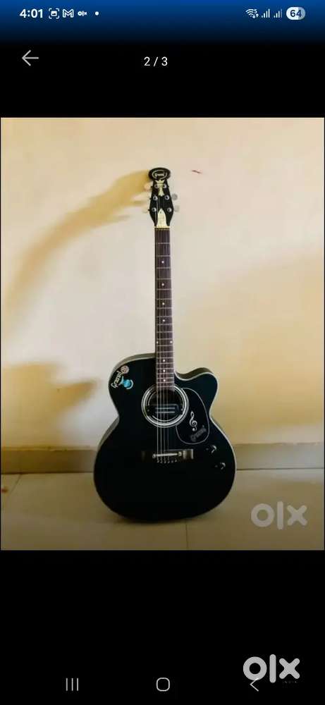 Greyson Black Acoustic Guitar (New Condition)