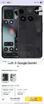 New Nothing Phone 3 12gb 256gb Black sealed pack