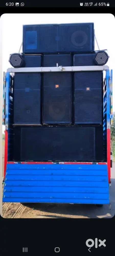 4 top 1 bass with amplifier,mixer,laptop, lighting