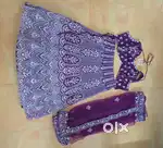 Grape wine colour lehenga