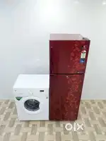 Double door refrigerator and front load washing machine