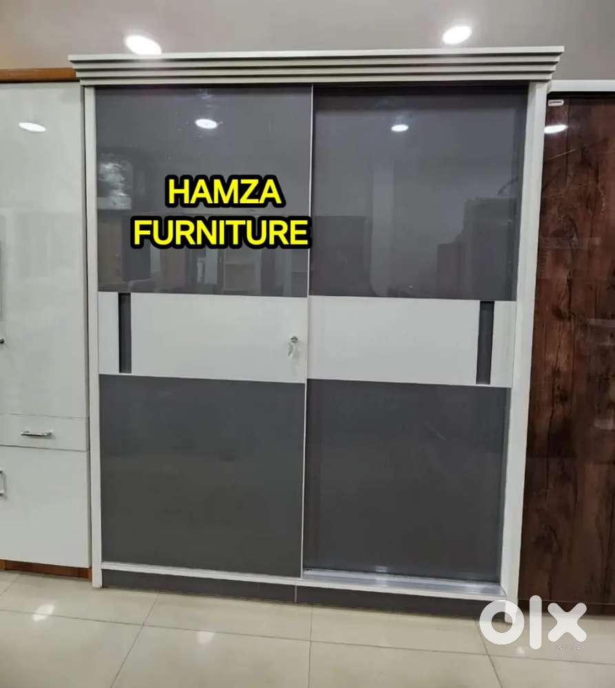HAMZA FURNITURE NEW DESIGNER PLYWOOD SLIDING WARDROBE