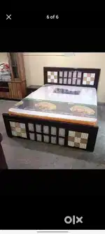 New Queen size bed without storage With mattress in wholesale price.