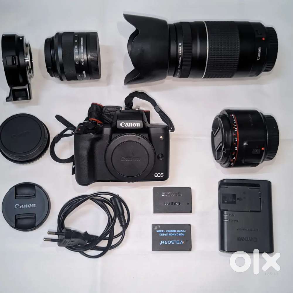 Canon M50 mark 2 with 3 lens and kits