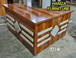 HAMZA FURNITURE L SHAPE OFFICE TABLE particle wood with affordable p