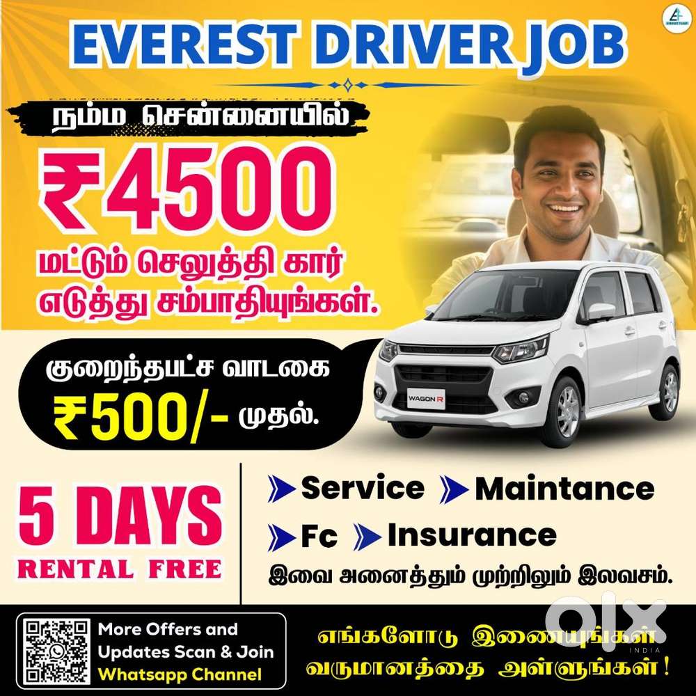 Everest Fleet - Velupanneer Groups Driver Job - Driver Wanted - Uber