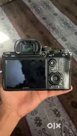 Sony a7iii camera with lens