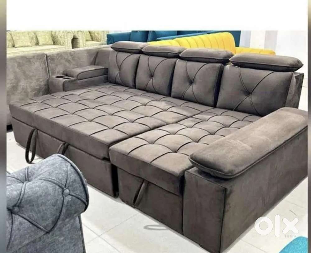 YS L-SHAPE SOFACUM BED IN EMI AVAILABLE ALIYAR ARHAM RECLINERS FURNITU
