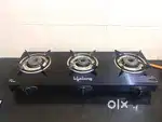 Automatic Gas Stove Lifelong 3 Burner Top for Kitchen