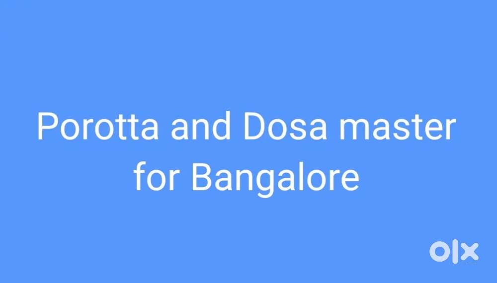 Porotta and dosa master