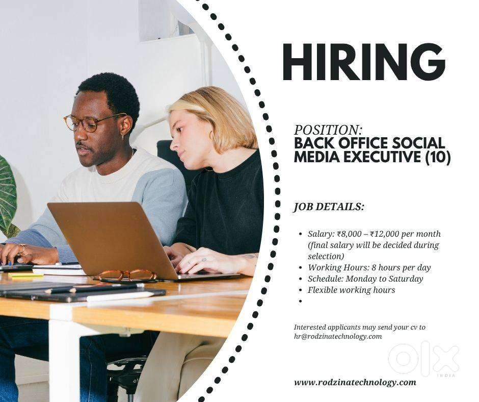 Back Office Social Media Executive