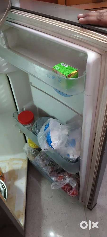 LG Double Door fridge silver colour