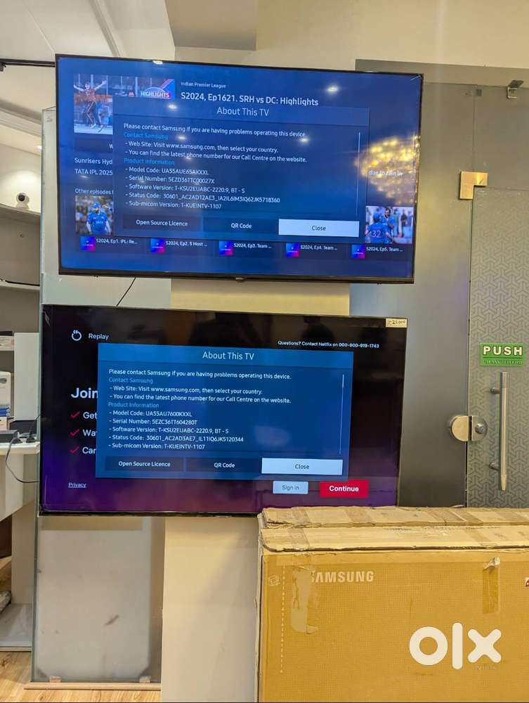 SLIM BEZEL SAMSUNG 55 INCH UHD TV WITH SMART FEATURES!!