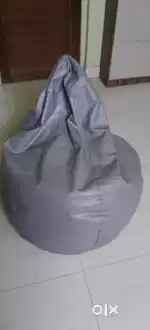 teakwood Chairs, bean bag and showcse