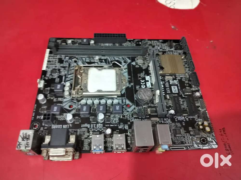 Asus h110m-k motherboard perfect working and new looking condition