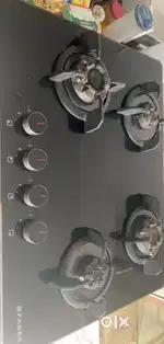 Gas stove Faber 70cm 4 Burner  Glass Hob (1 Year Old)