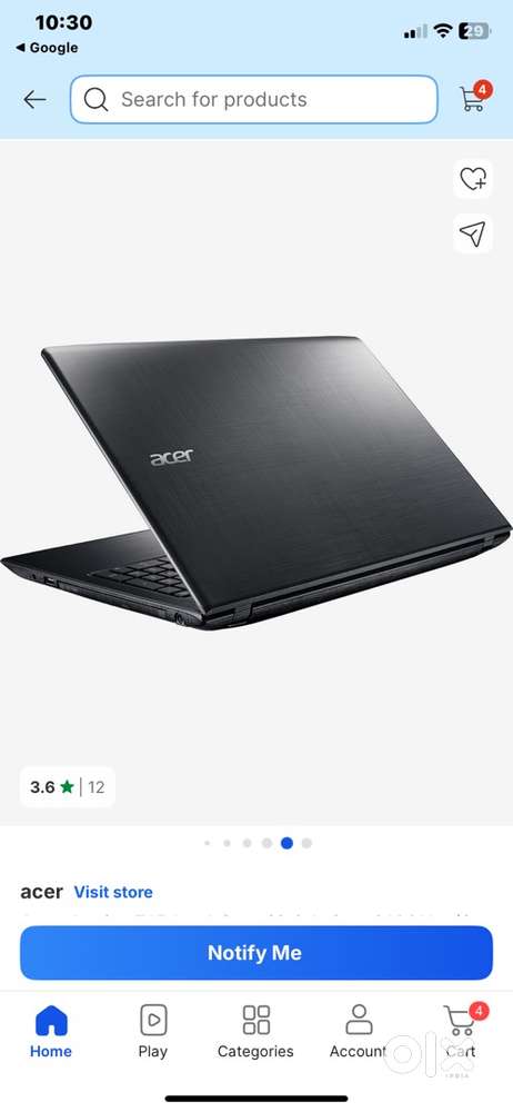 Acer Aspier E 15 Laptop