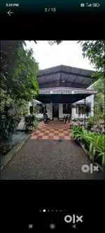 58cent land(1,85,000-riverside, including house )near kalady for sale
