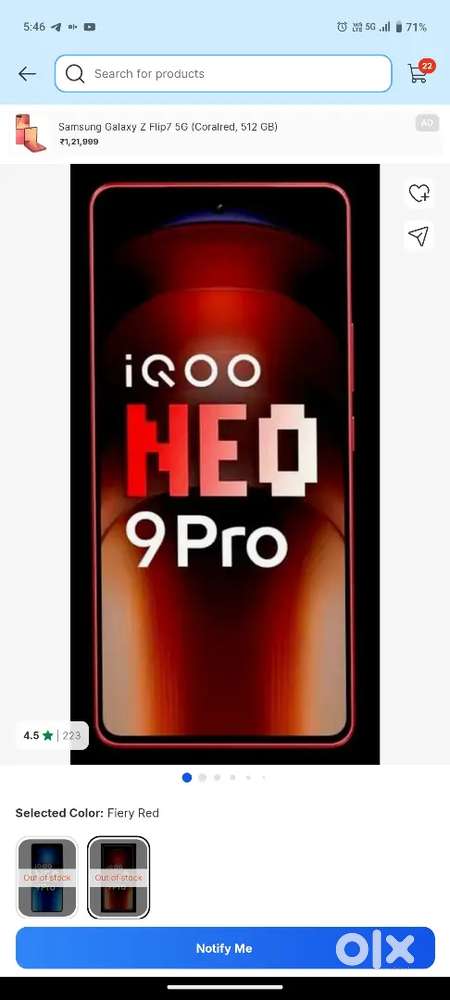IQ NEO 9 PRO 256GB SELL ARE EXCHANGE
