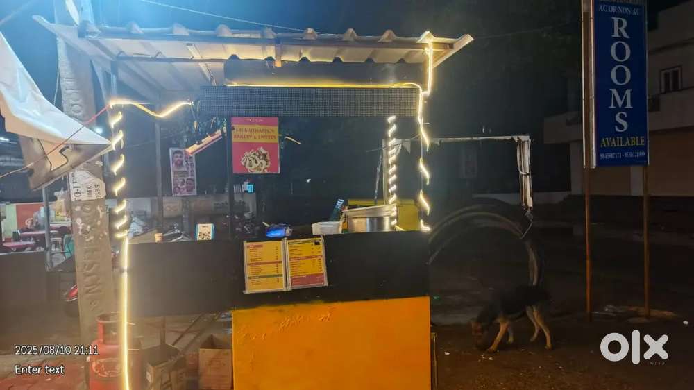 Food cart and fridge for sale