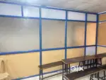 Office furniture and aluminium partitions,