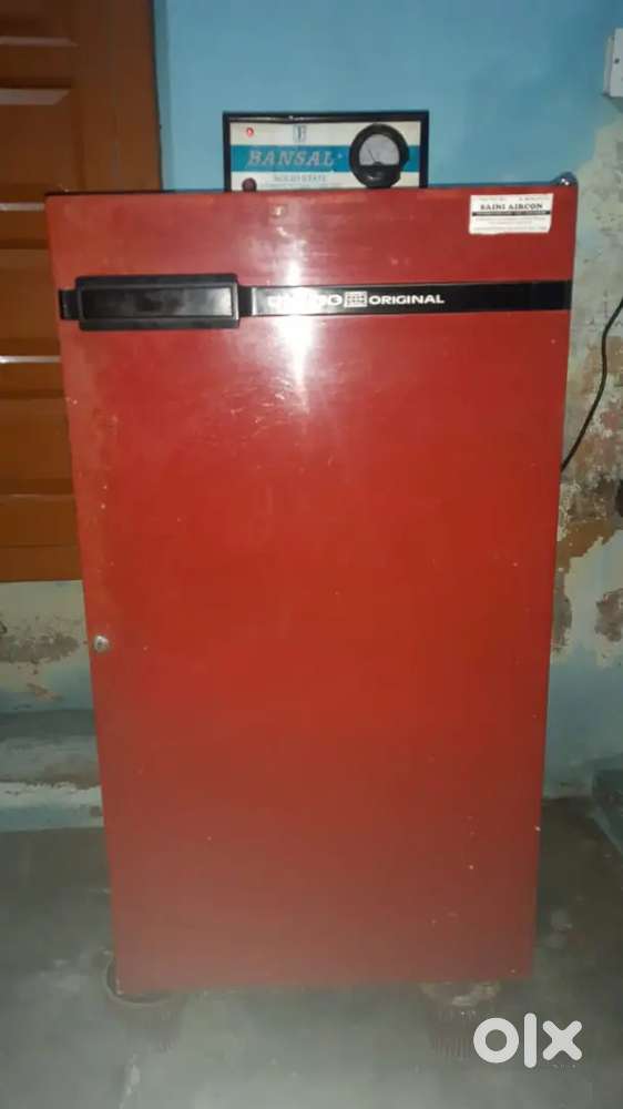 Fridge in red colour