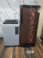 Godrej single door refrigerator and marqu top loadwashing machine F/A$
