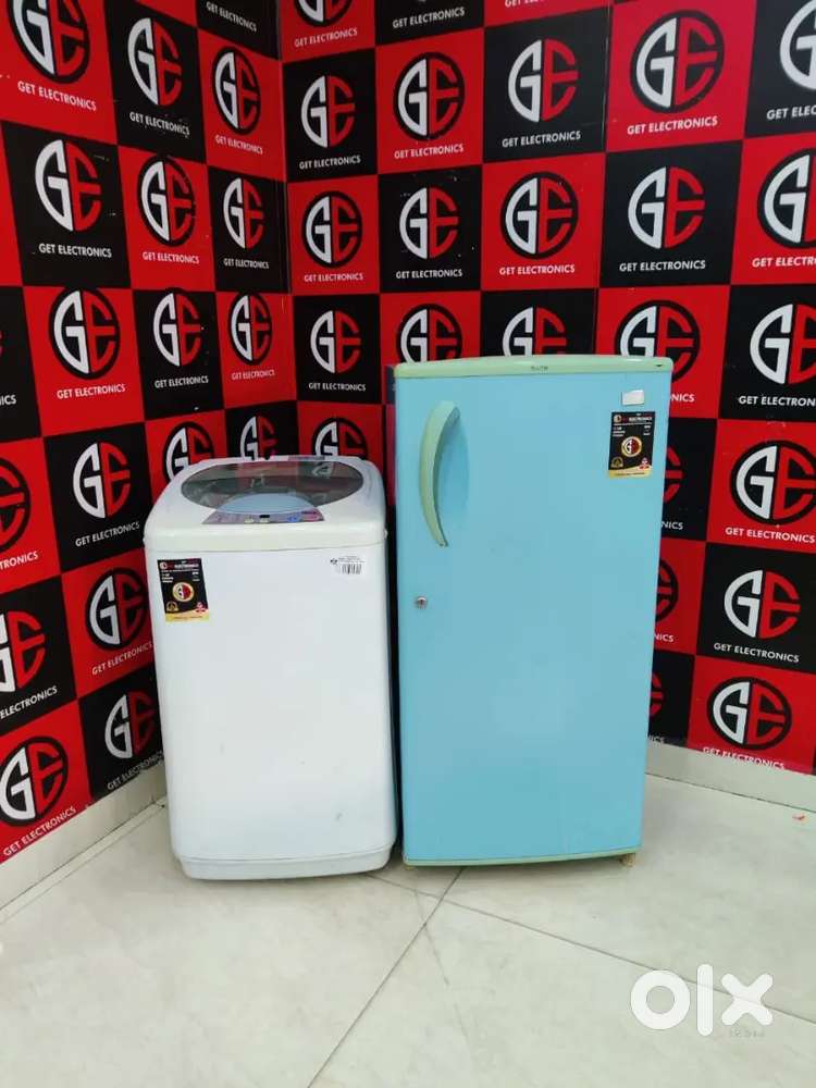 Id42Haier washing machine & Lg 190ltrs single door just starting @