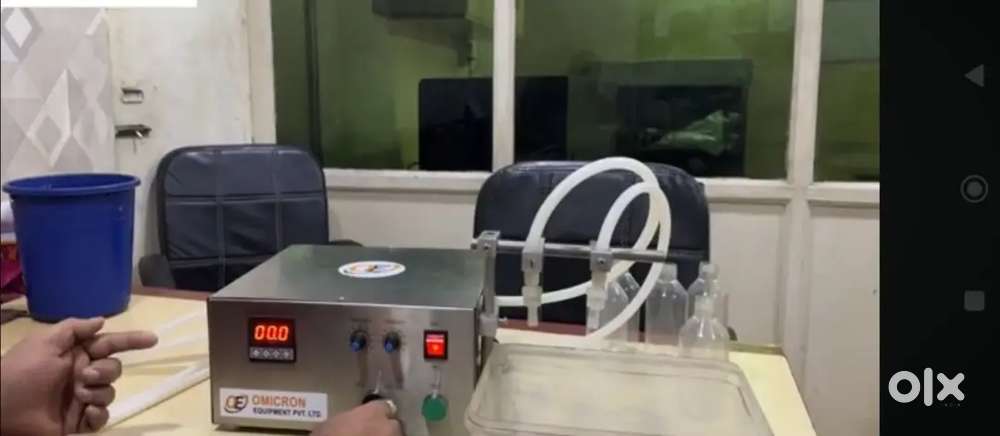 Liquid filing machine 2 nozzle and ro 100 lph and capping machine