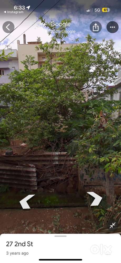 80 sq yards south facing plot. Ready to construct.