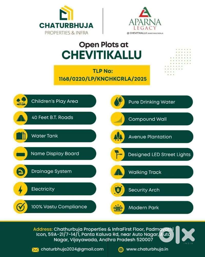Kanchikacharla open plots near chevitikallu