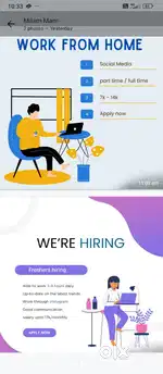 Work From Home Part time/Full time Earn