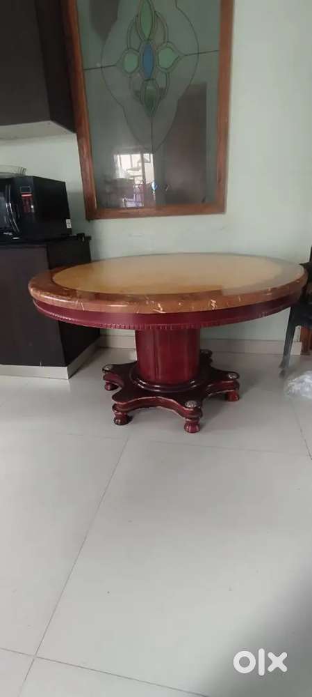6 SEATER MARBLE DINING TABLE WITHOUT CHAIRS