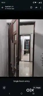 Single room set with modular kitchen (1 RK), RO, Refrigerator