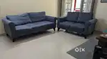 5 Seater (3+2) Blue Fabric Sofa Set – Comfortable & Stylish