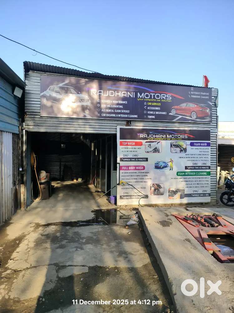 Car workshop for rent setup cost 5 lac