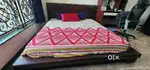 King Size Hydraulic Storage Bed Frame with good Sleepwell Mattress