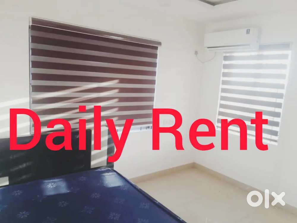 DAILY RANT 2BHK Ac Fully FURNISHED flat thrissur