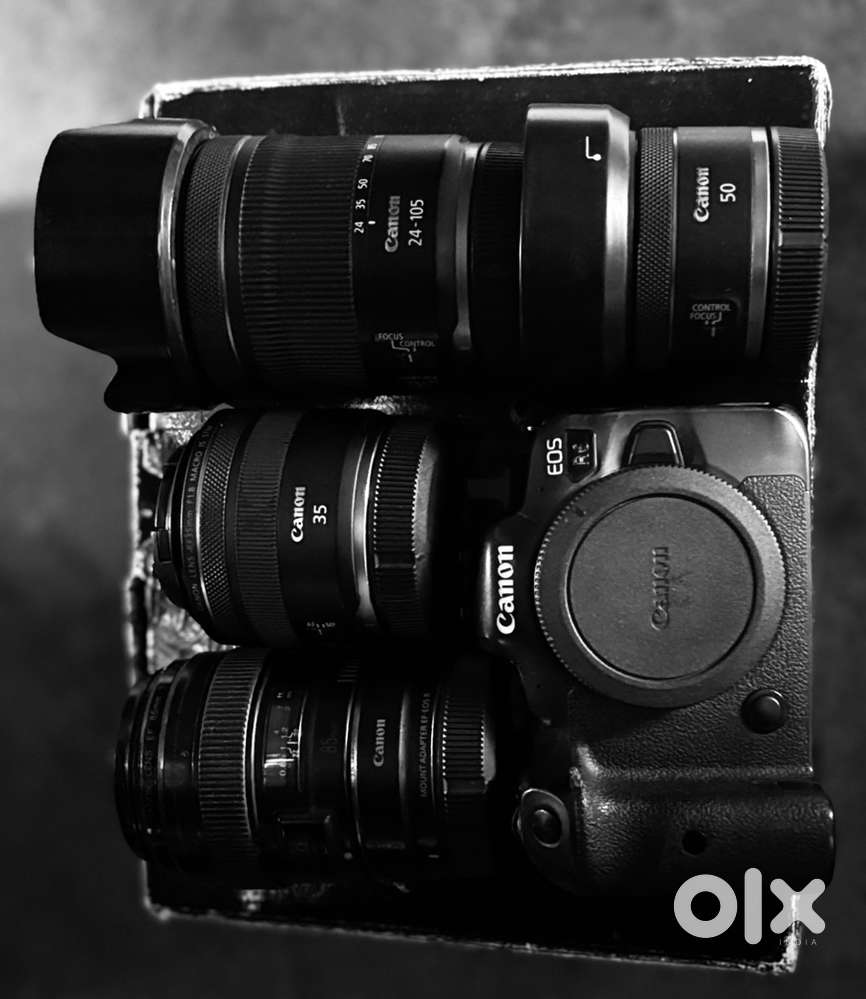 Cenon r6 with 35mm 50mm 85mm 24-105mm  canon converter ef to rf