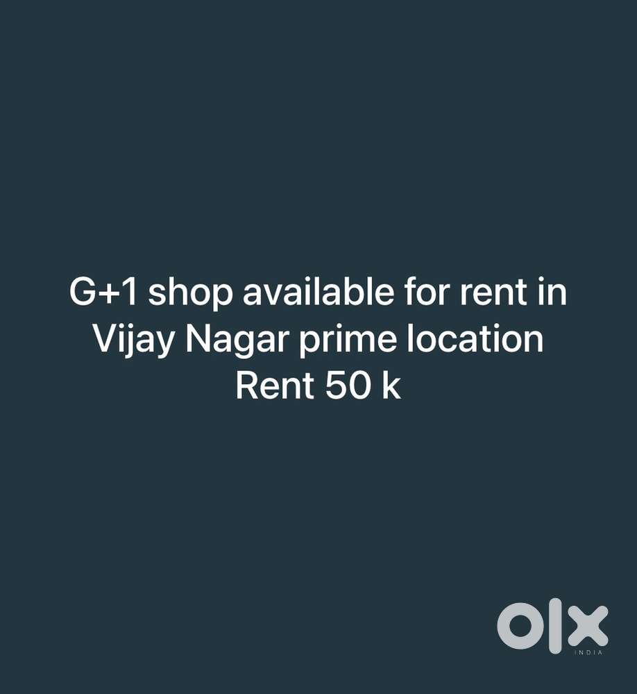 Shop available for rent in vijay nagar