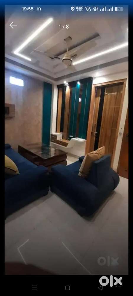 Rent 2bhk full furnished society flat uttam nagar