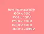 Rent house available